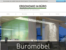 Tablet Screenshot of ergonomieimbuero.com